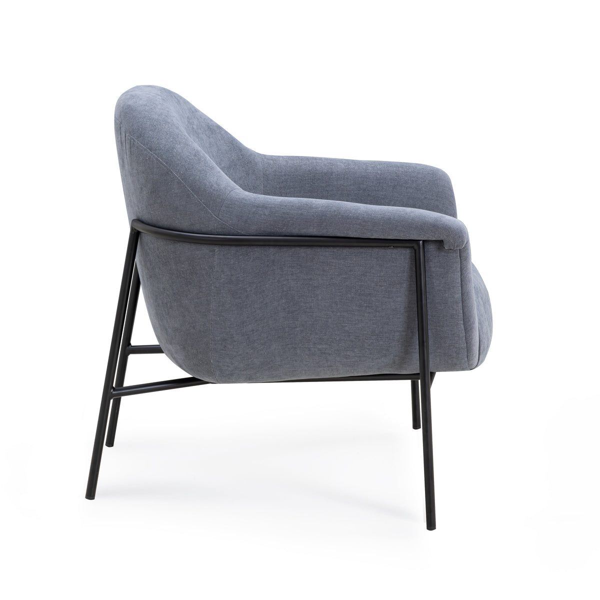 Lua Performance Chenille Accent Chair in Blue by TOV Furniture – photo 4 of 7