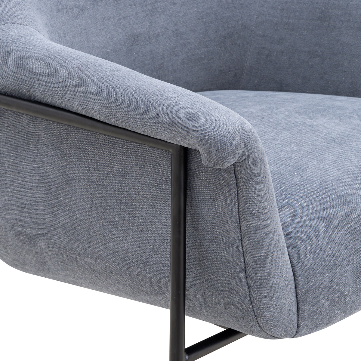 Lua Performance Chenille Accent Chair in Blue by TOV Furniture – photo 5 of 7
