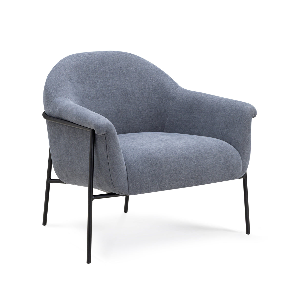 Lua Performance Chenille Accent Chair in Blue by TOV Furniture – photo 1 of 7
