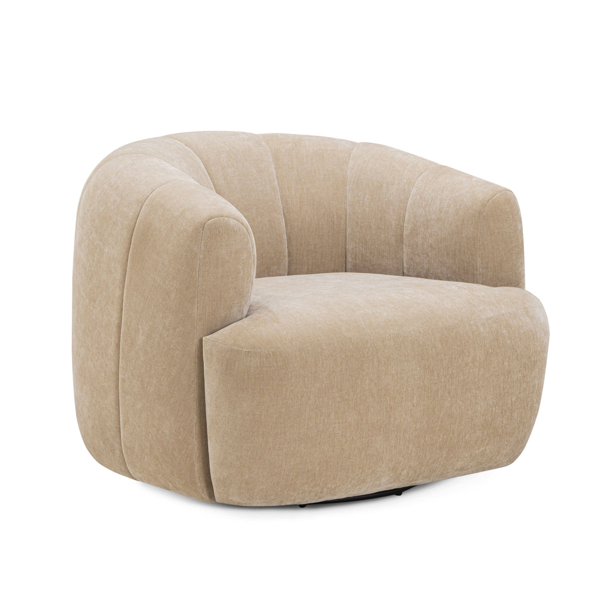 Jasmine Oat Upcycled Contract-Grade Basketweave Swivel Accent Chair by TOV Furniture – photo 3 of 7