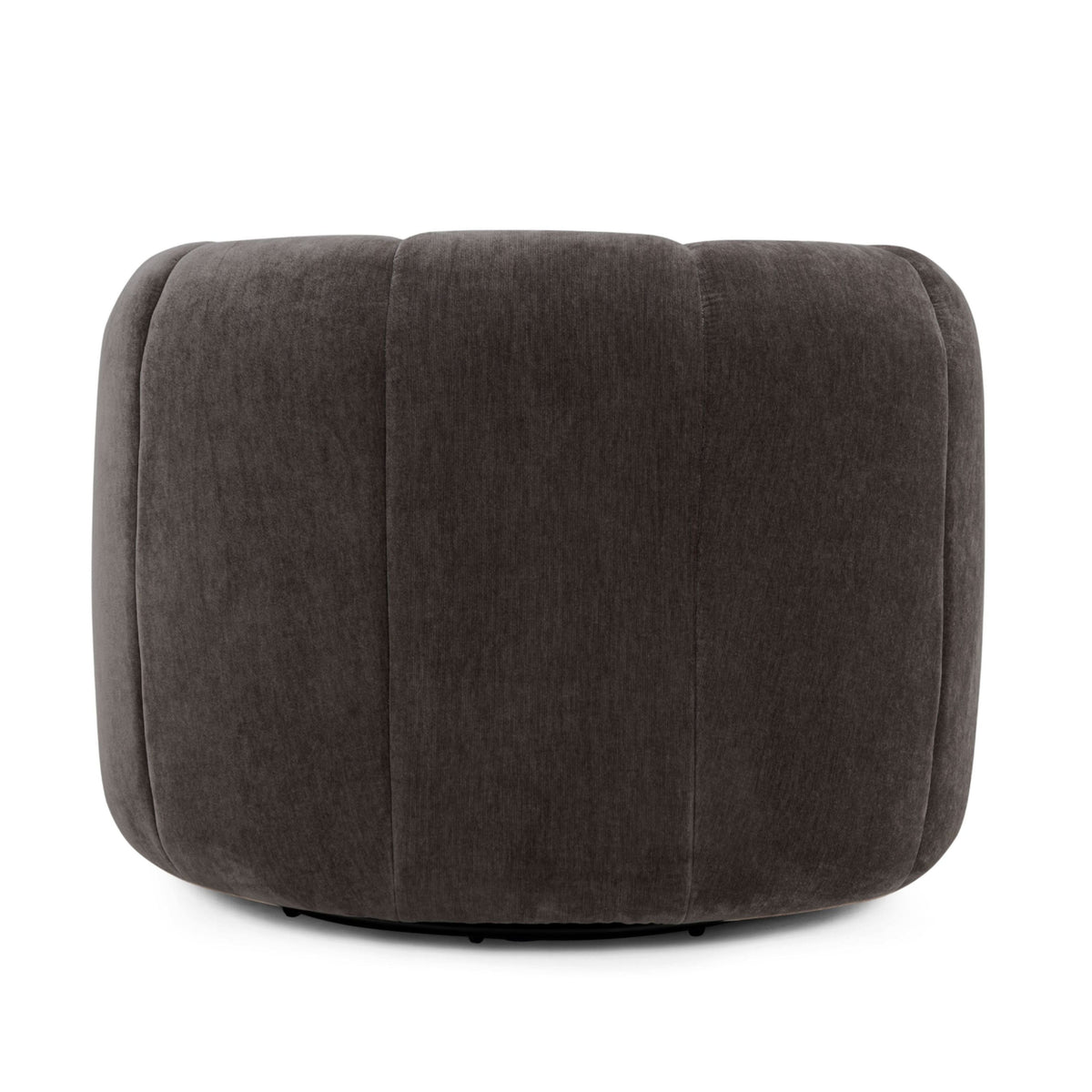 Jasmine Storm Grey Upcycled Basketweave Swivel Accent Chair by TOV Furniture – photo 6 of 9