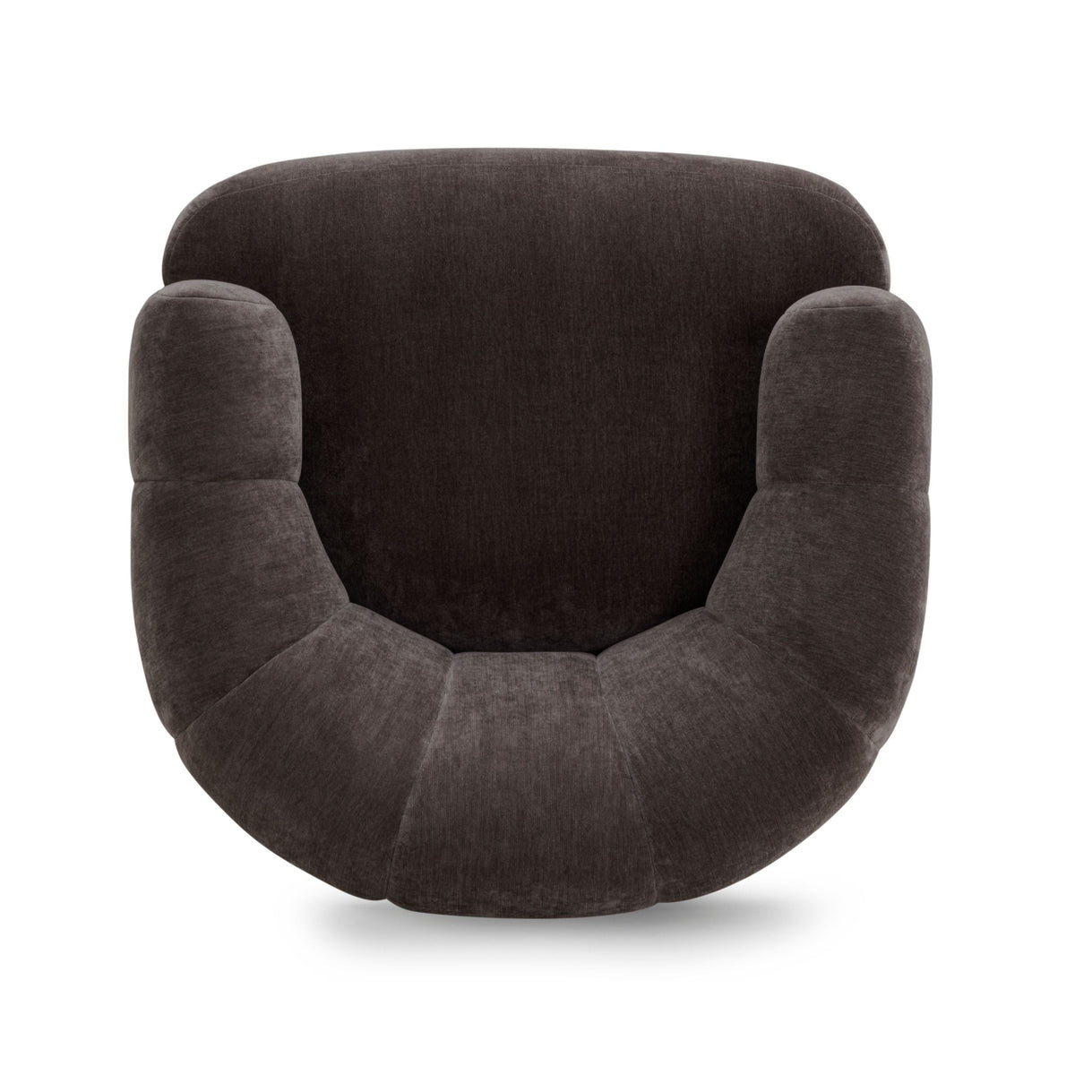 Jasmine Storm Grey Upcycled Basketweave Swivel Accent Chair by TOV Furniture – photo 7 of 9
