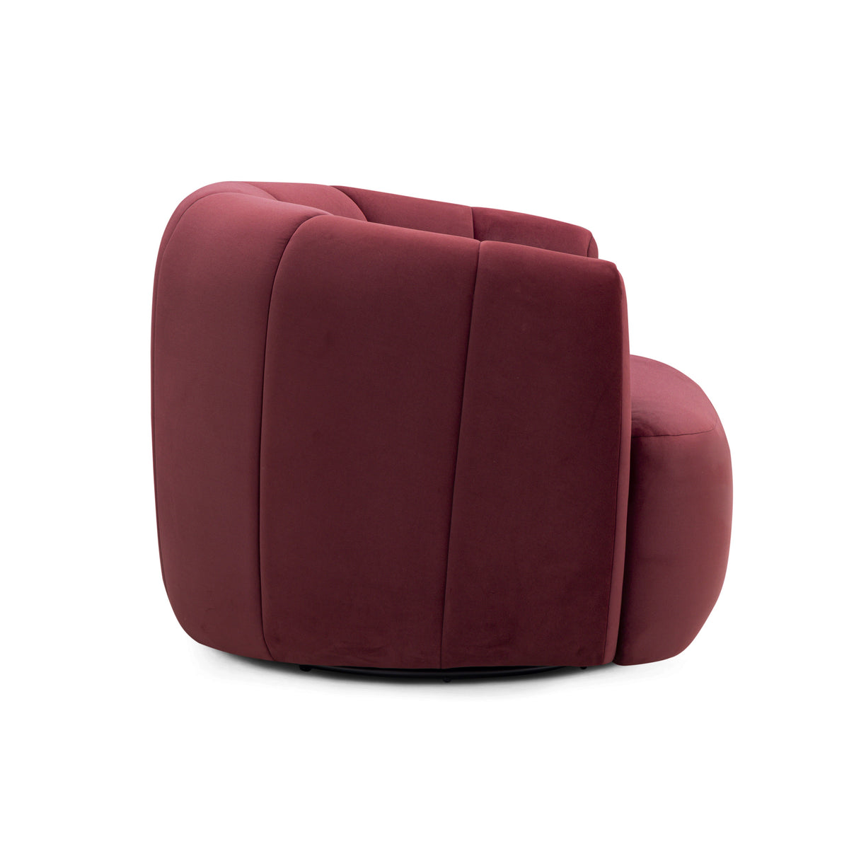 Jasmine Berry Red Performance Velvet Swivel Accent Chair by TOV Furniture – photo 4 of 7