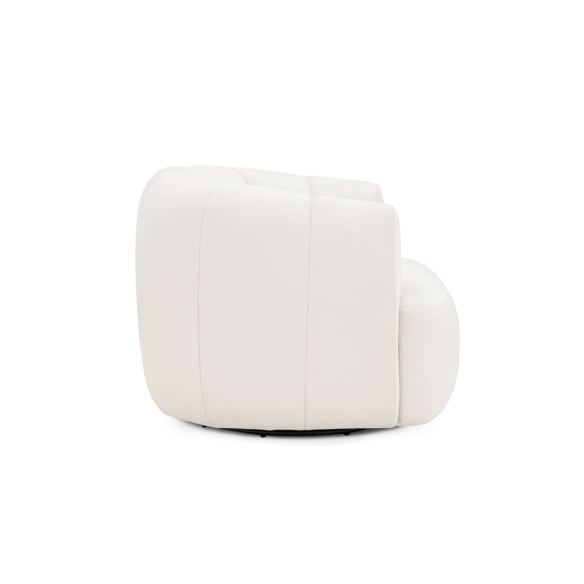 Jasmine Cream Performance Velvet Swivel Accent Chair by TOV Furniture – photo 4 of 8