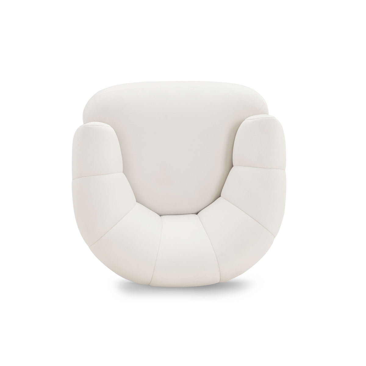 Jasmine Cream Performance Velvet Swivel Accent Chair by TOV Furniture – photo 7 of 8