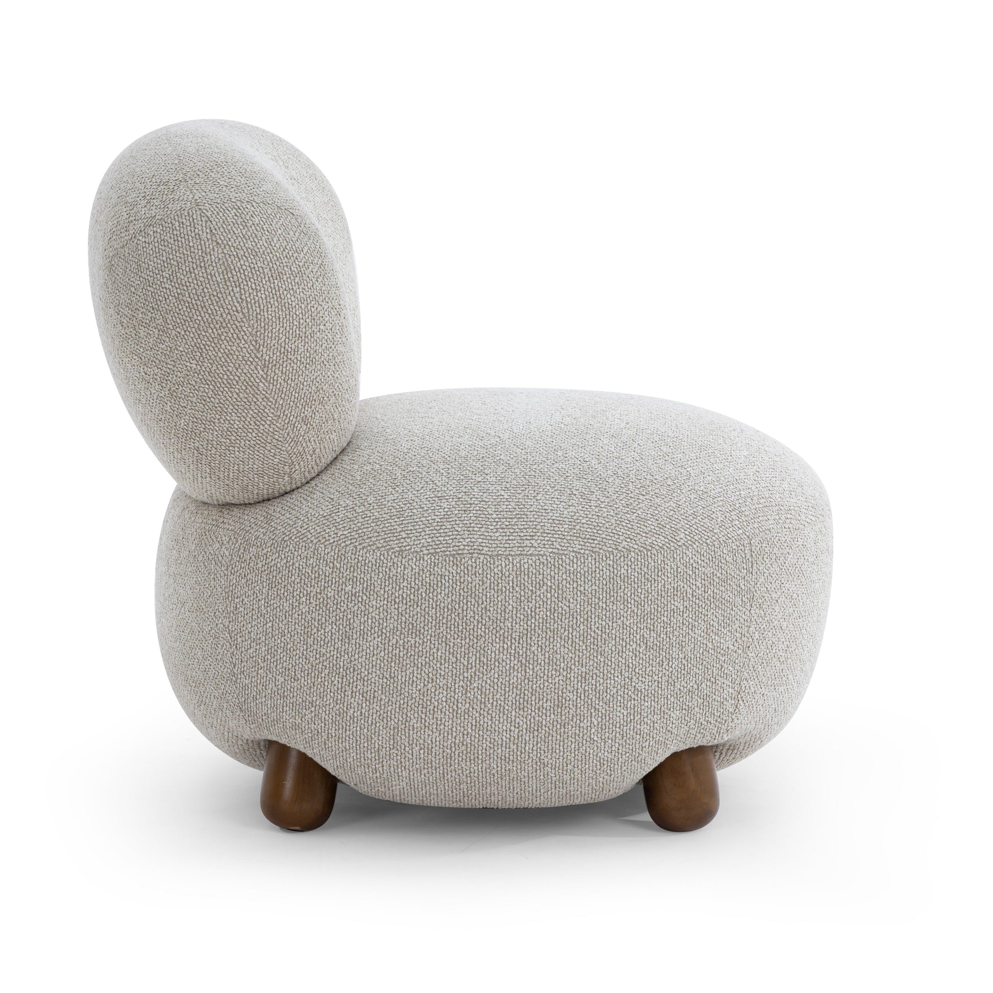 Pucker Warm Grey Performance Boucle Accent Chair Warm Grey by Tov Furniture