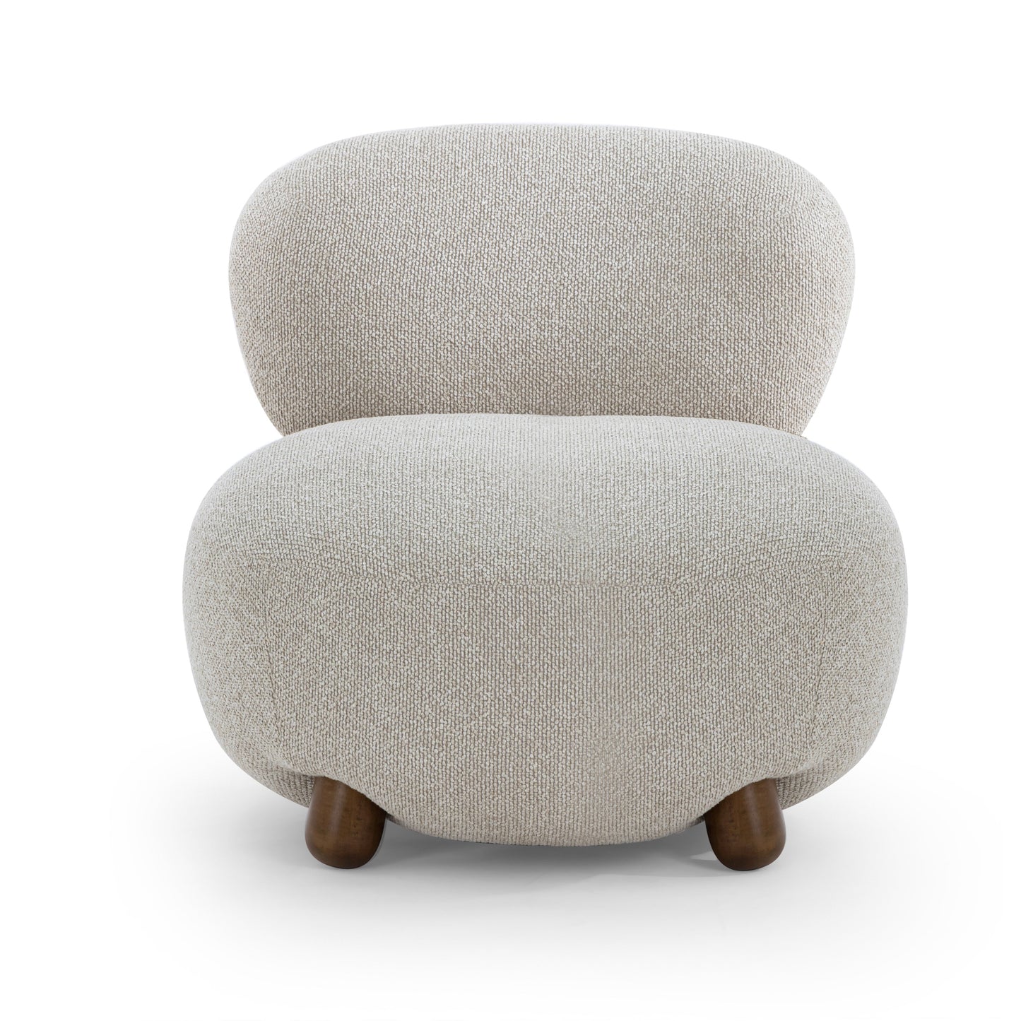 Pucker Warm Grey Performance Boucle Accent Chair Warm Grey by Tov Furniture