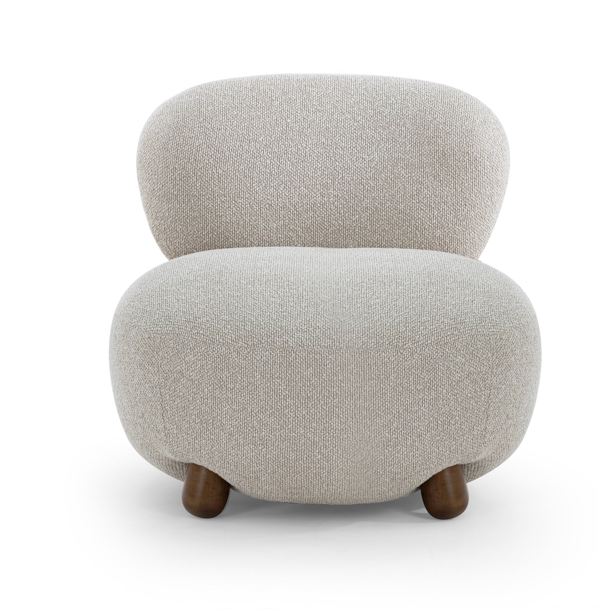 Pucker Warm Grey Performance Boucle Accent Chair Warm Grey by Tov Furniture