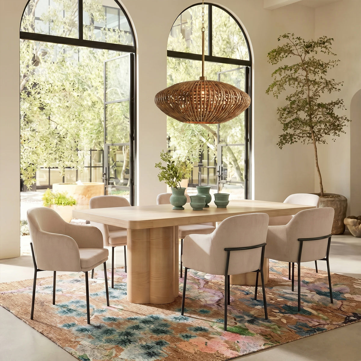 Sydney Performance Velvet Armchair - Set of 2 in Taupe by TOV Furniture – photo 2 of 7