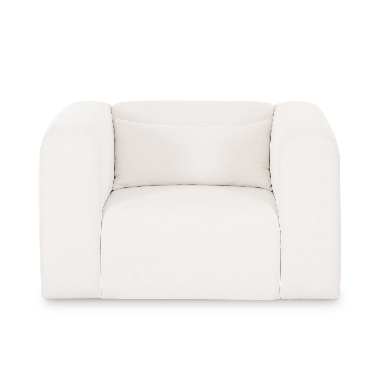 Tarra Cream Performance Chenille Armchair Cream by Tov Furniture