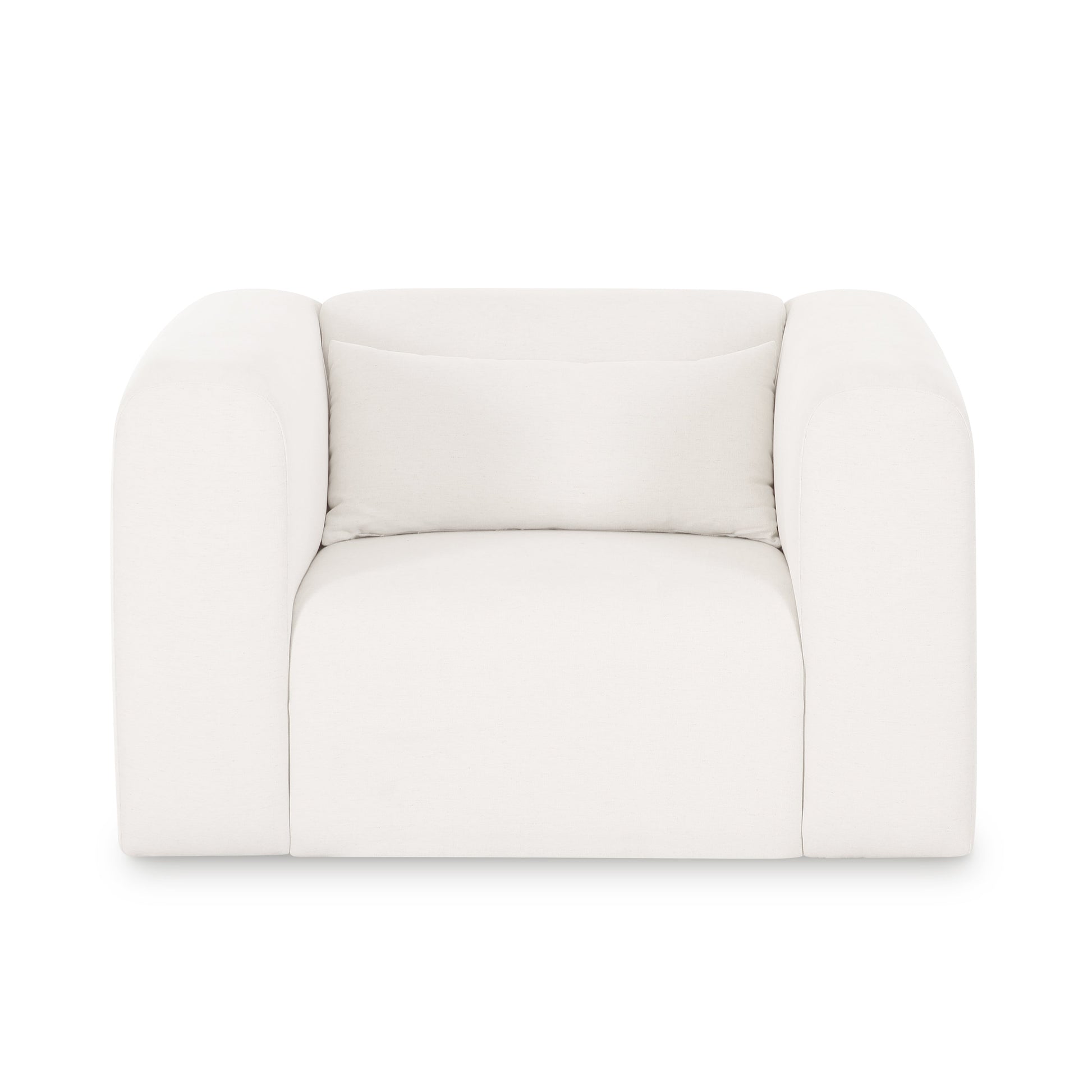 Tarra Cream Performance Chenille Armchair Cream by Tov Furniture