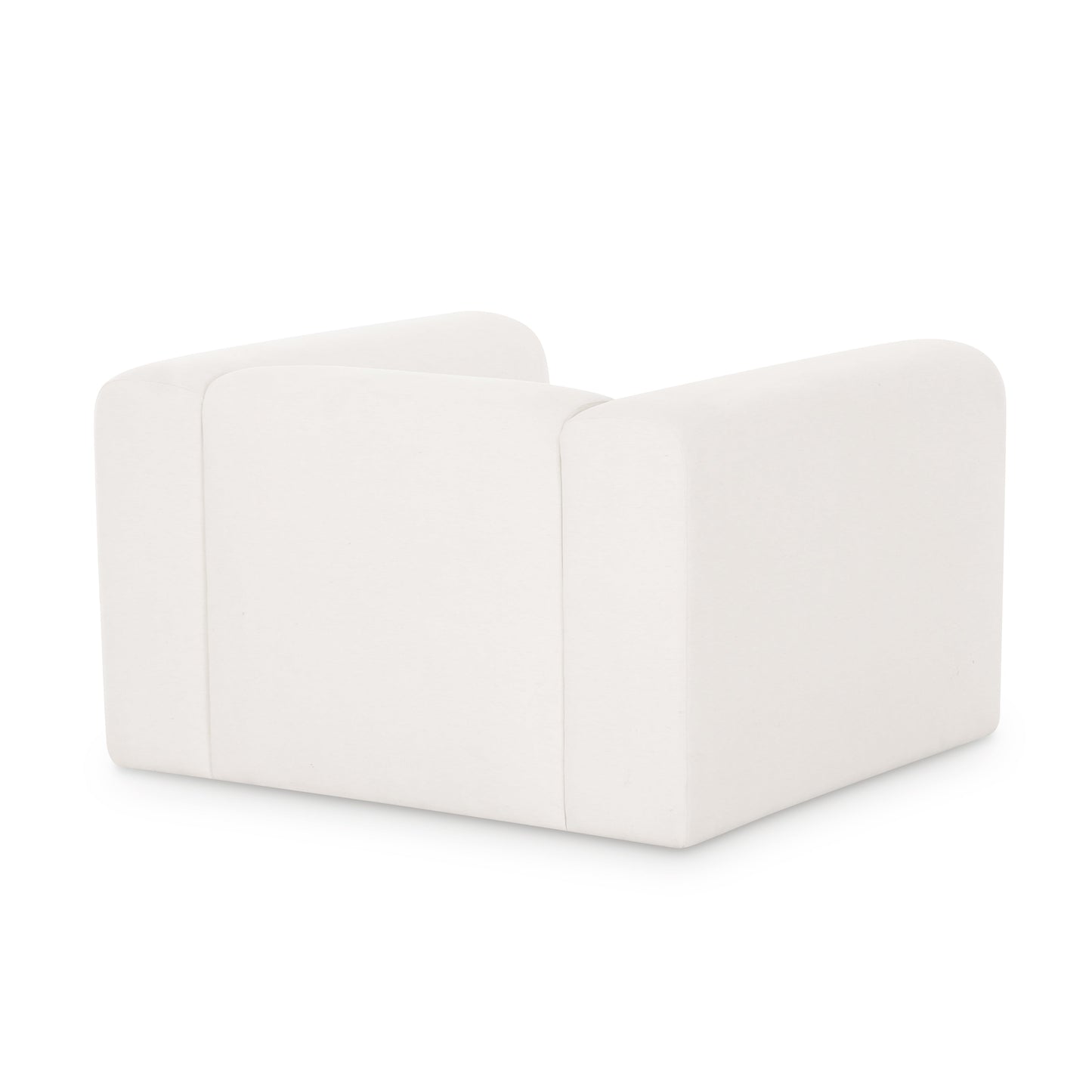 Tarra Cream Performance Chenille Armchair Cream by Tov Furniture
