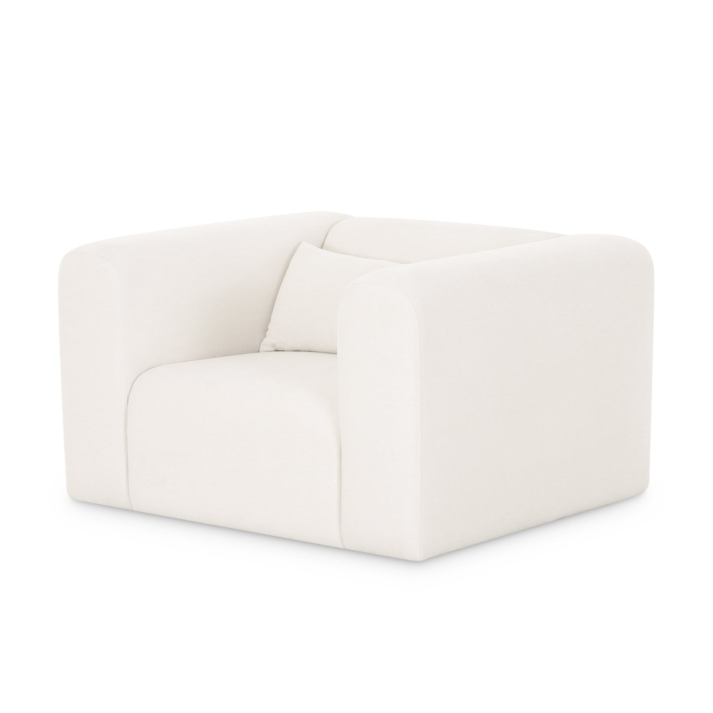 Tarra Cream Performance Chenille Armchair Cream by Tov Furniture
