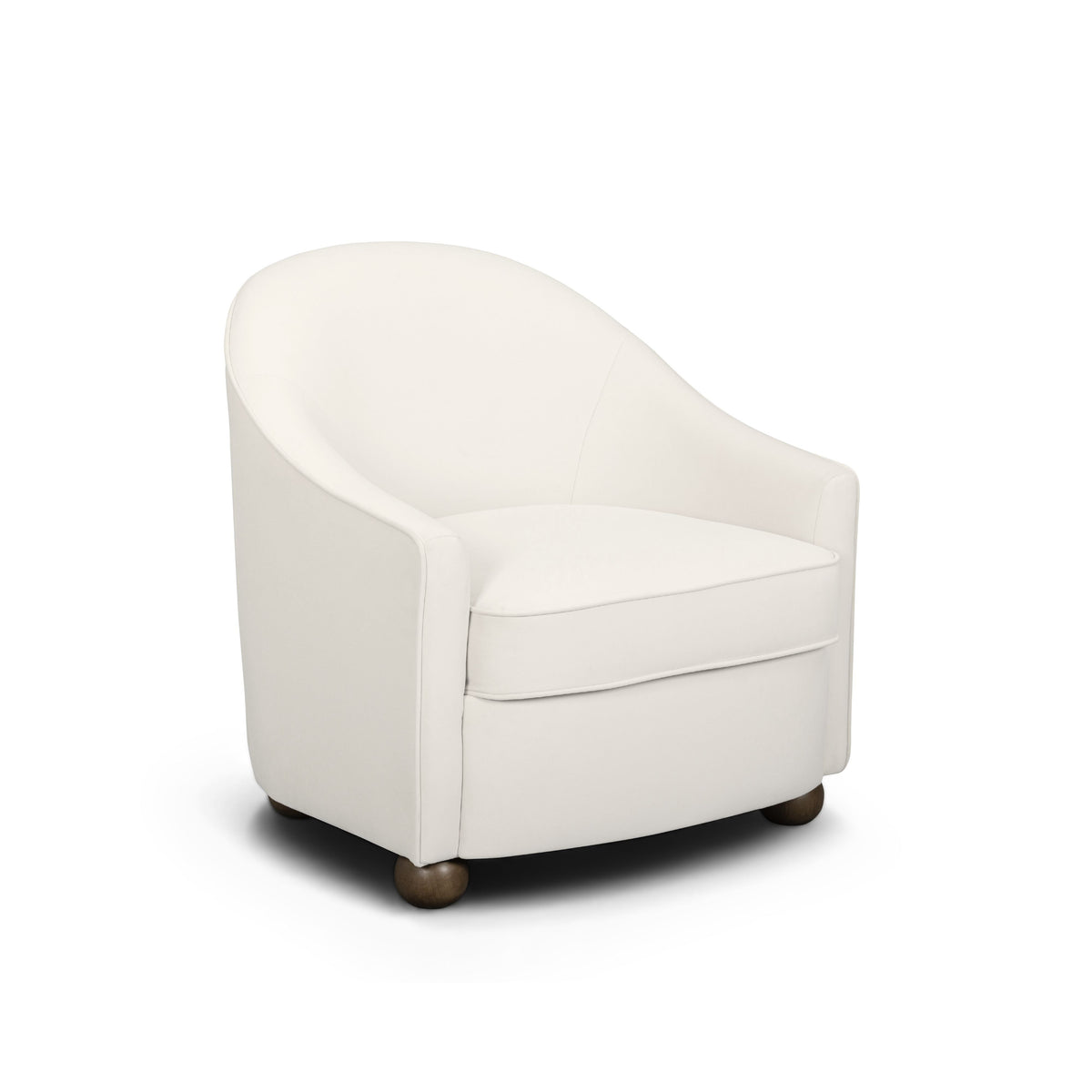Cettie Performance Velvet Accent Chair in Cream by TOV Furniture – photo 1 of 7
