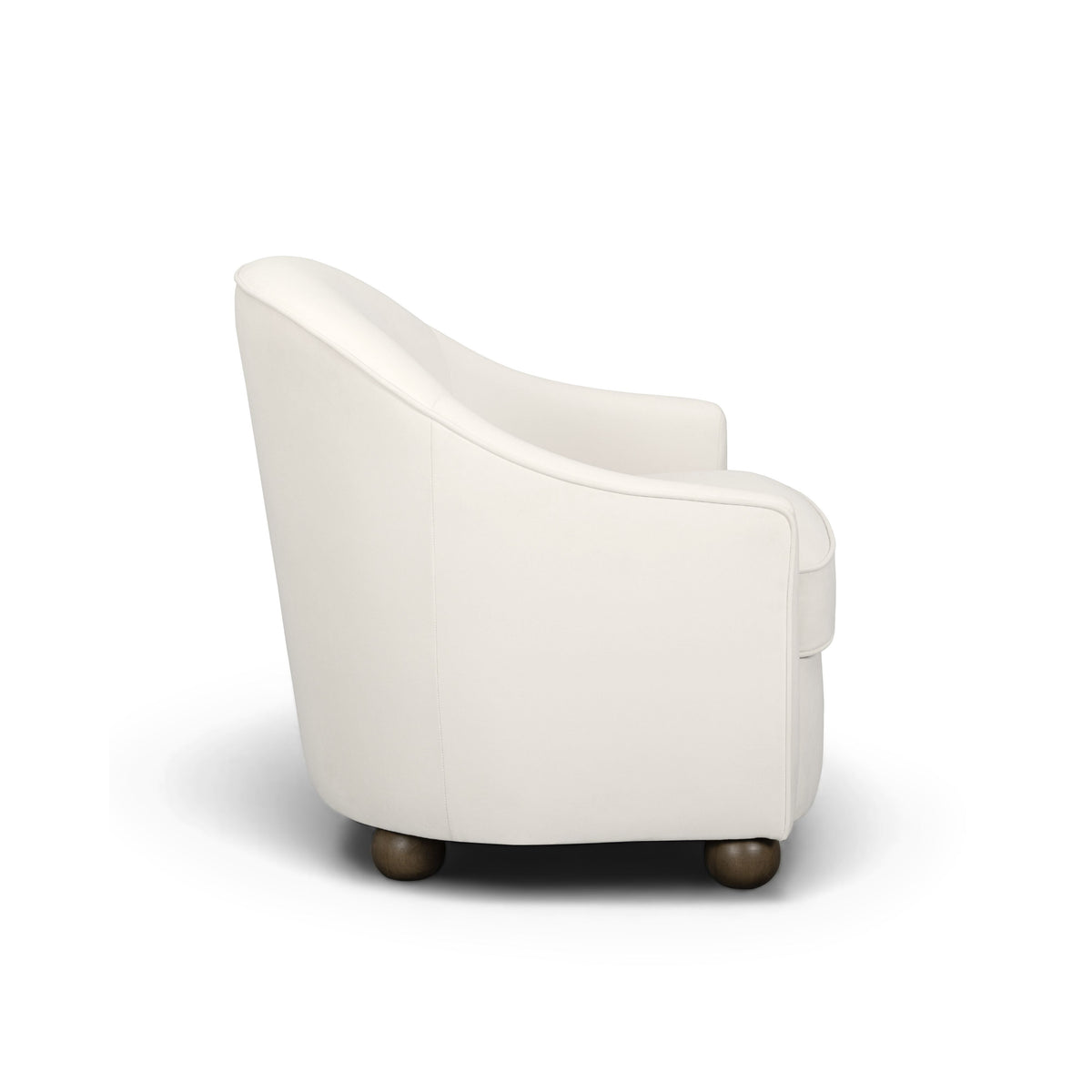 Cettie Performance Velvet Accent Chair in Cream by TOV Furniture – photo 4 of 7
