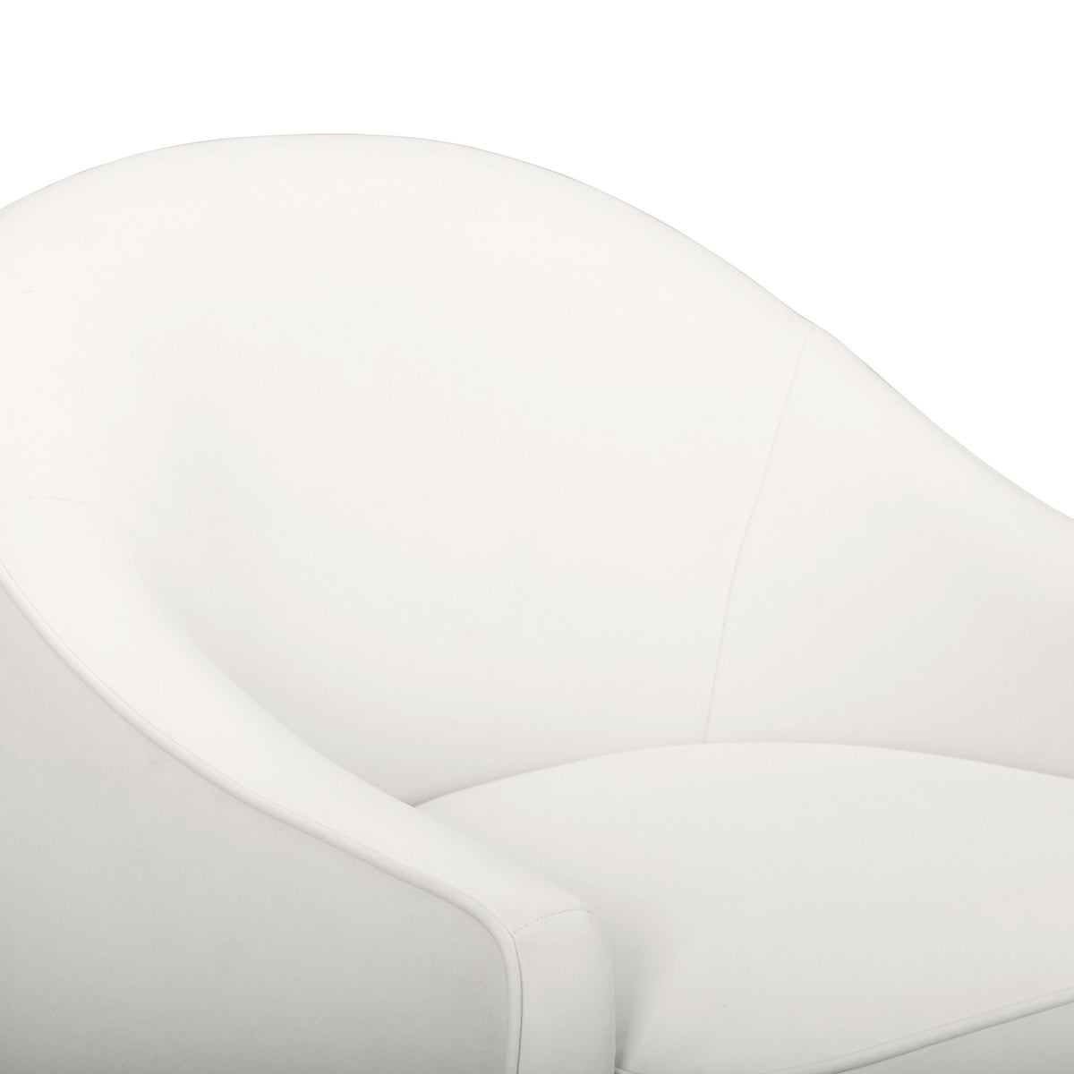 Cettie Performance Velvet Accent Chair in Cream by TOV Furniture – photo 5 of 7