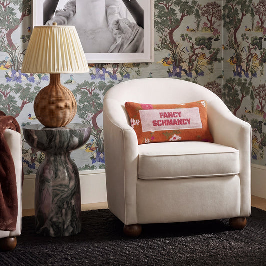 Cettie Performance Velvet Accent Chair in Cream by TOV Furniture – photo 2 of 7