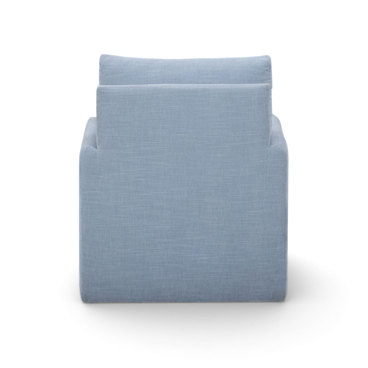 Nancy Chambray Blue Textured Velvet Nursing Chair by TOV Furniture – photo 6 of 8