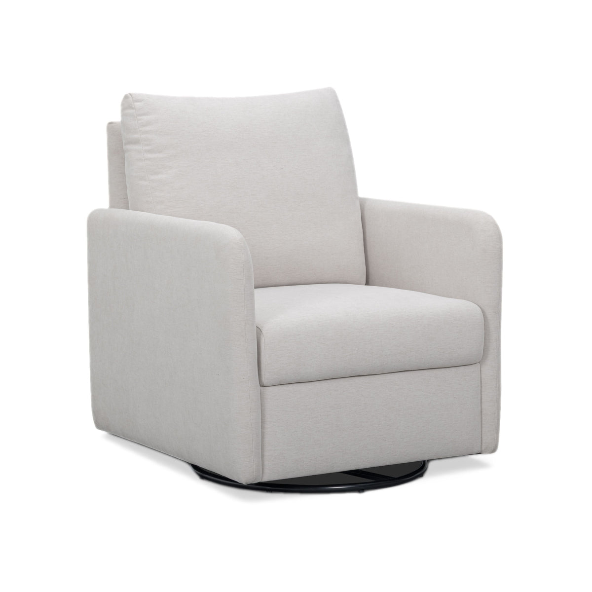 Nancy Light Grey Chenille Nursing Chair by TOV Furniture – photo 1 of 8