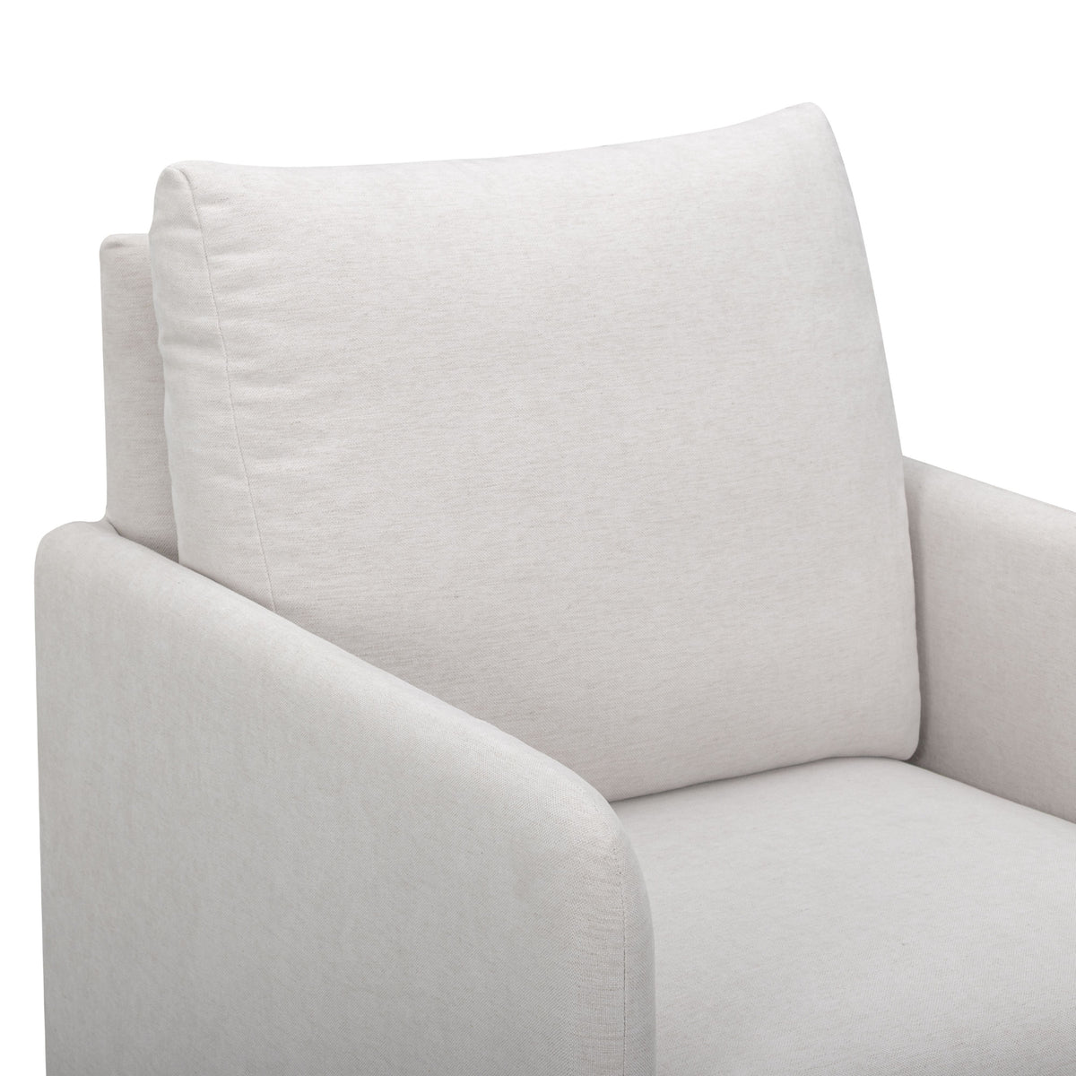 Nancy Light Grey Chenille Nursing Chair by TOV Furniture – photo 4 of 8