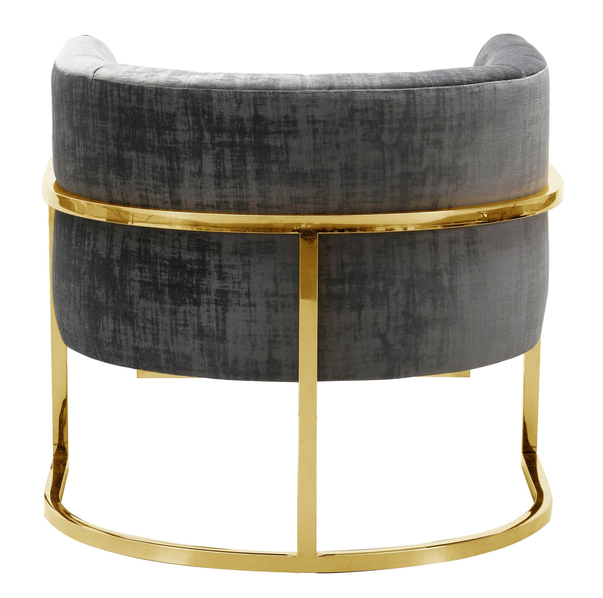 Magnolia Velvet Accent Chair With Gold Base by TOV A146