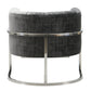 Magnolia Velvet Accent Chair With Silver Base by TOV S6152