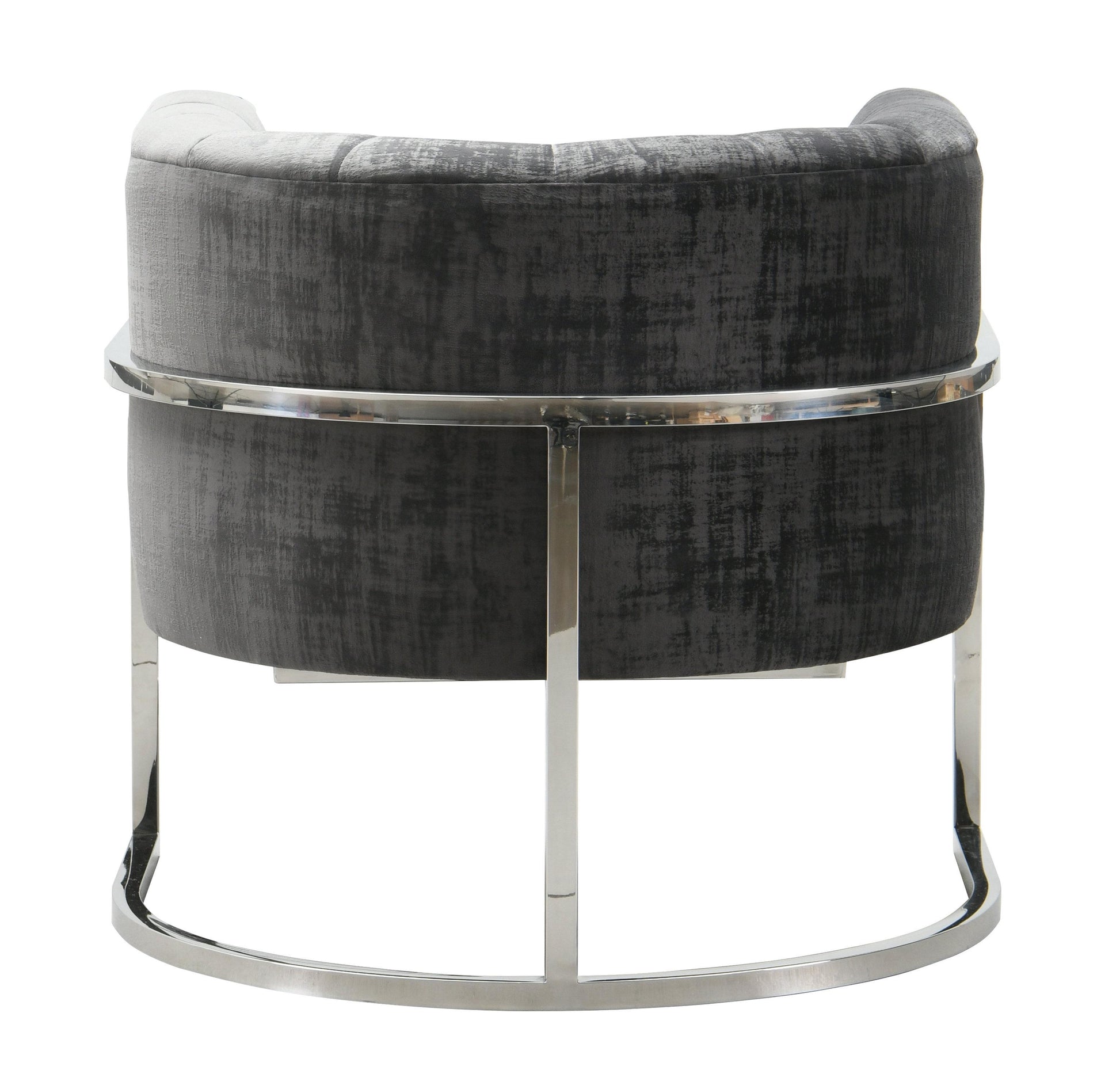 Magnolia Velvet Accent Chair With Silver Base by TOV A147