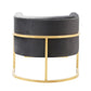 Magnolia Velvet Accent Chair With Gold Base by TOV A144