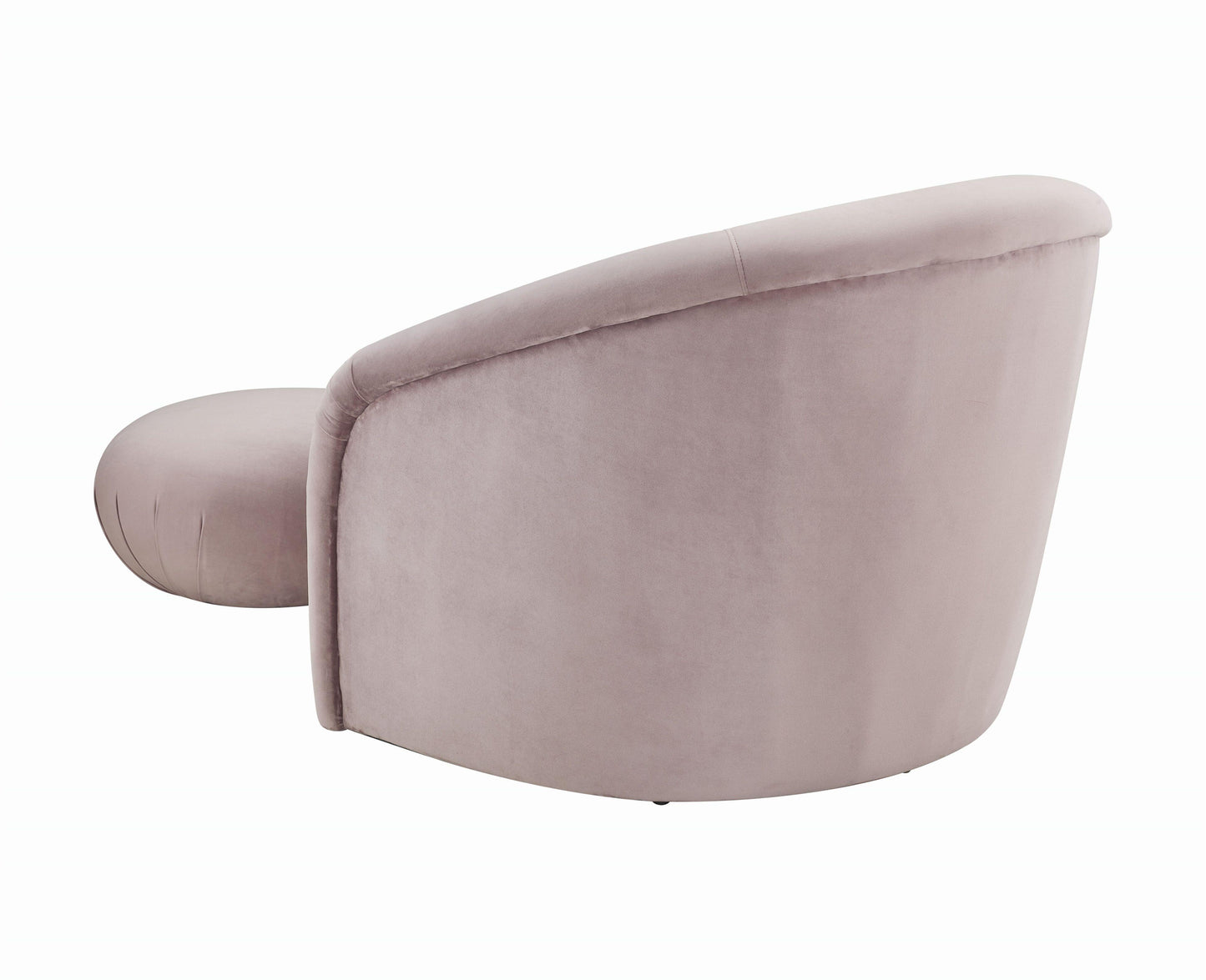 Boboli Velvet Chair and Ottoman Set Mauve by Tov Furniture