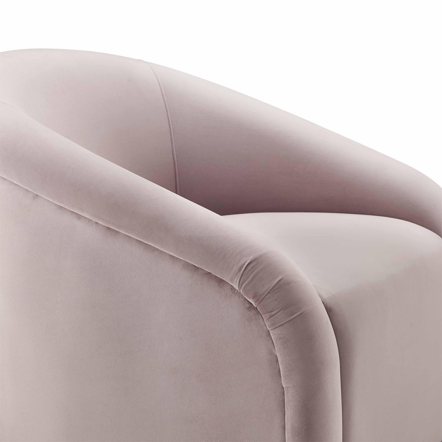 Boboli Velvet Chair and Ottoman Set Mauve by Tov Furniture