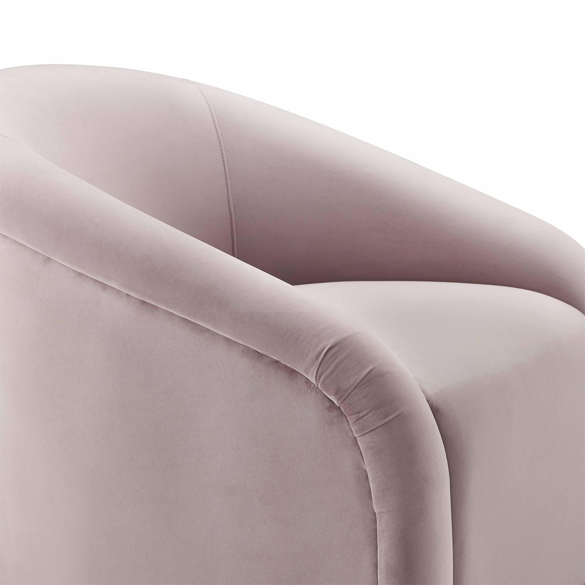Boboli Velvet Chair and Ottoman Set Mauve by Tov Furniture