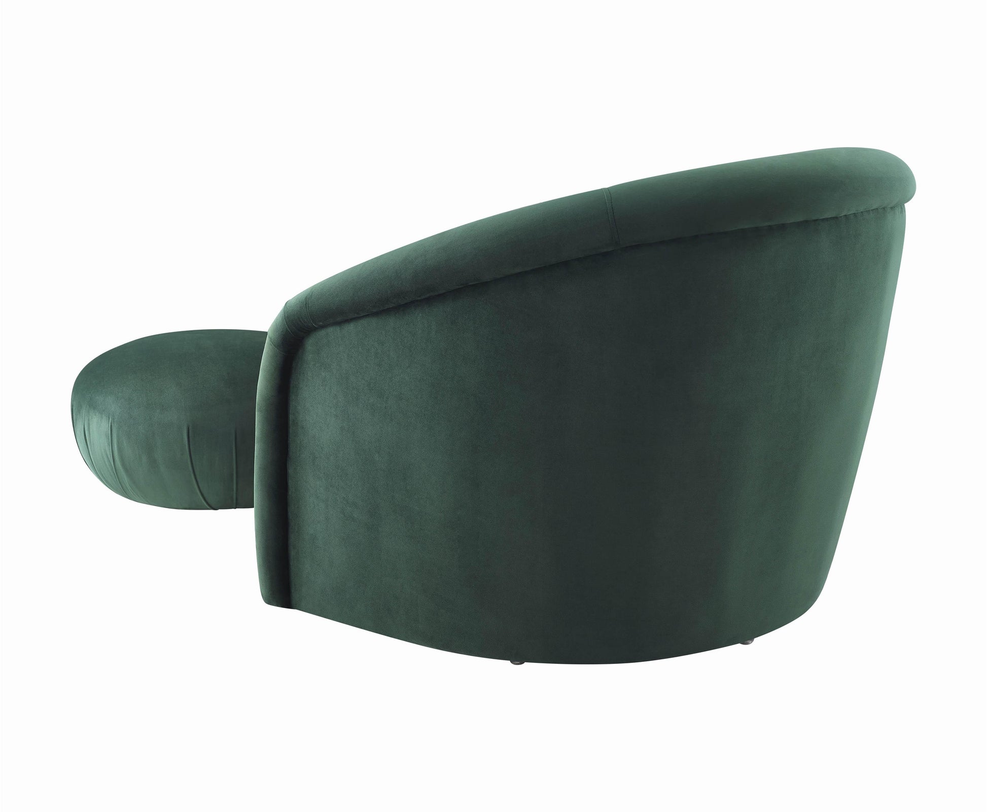 Boboli Velvet Chair and Ottoman Set Forest Green by Tov Furniture