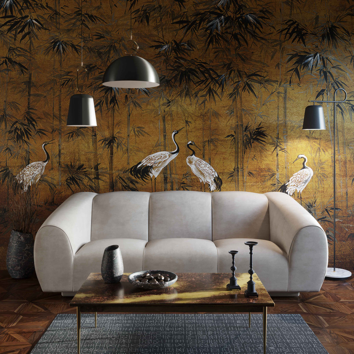 Emmet Cream Performance Velvet Sofa by TOV Furniture – photo 2 of 6