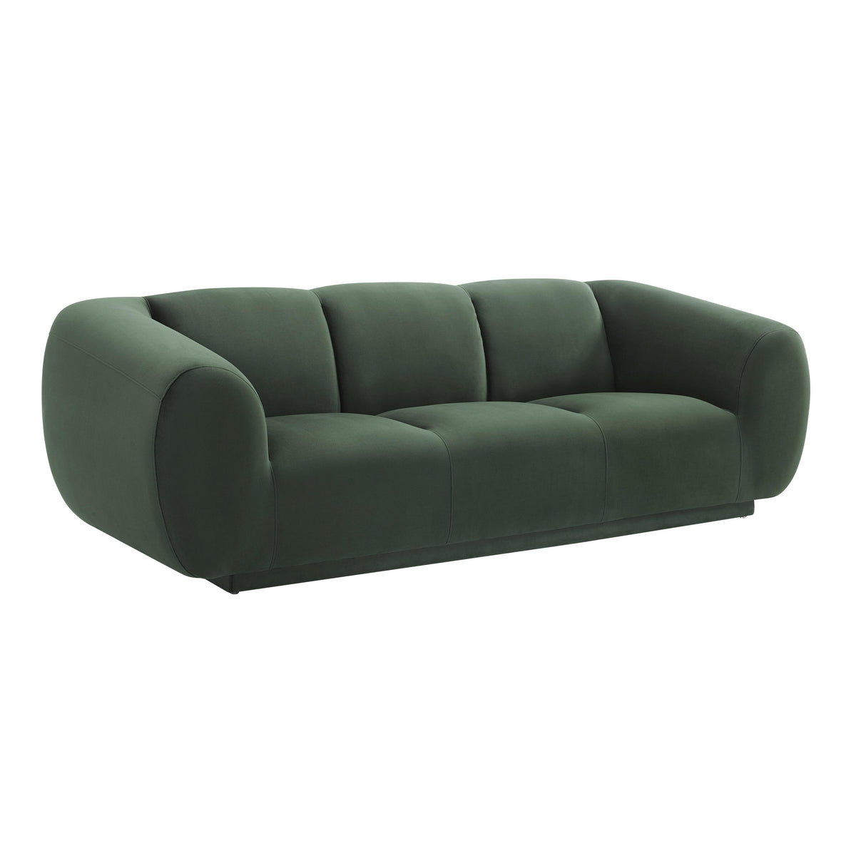 Emmet Forest Green Performance Velvet Sofa by TOV Furniture – photo 1 of 6