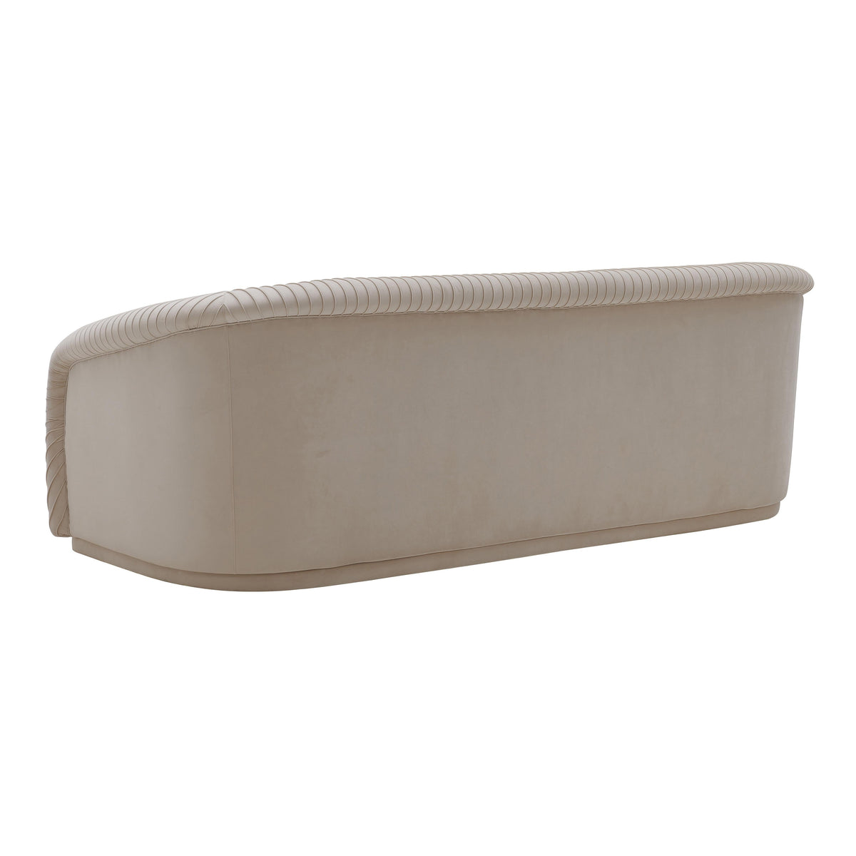 Yara Pleated Beige Performance Velvet Sofa By Inspire Me! Home Decor by TOV Furniture – photo 4 of 7