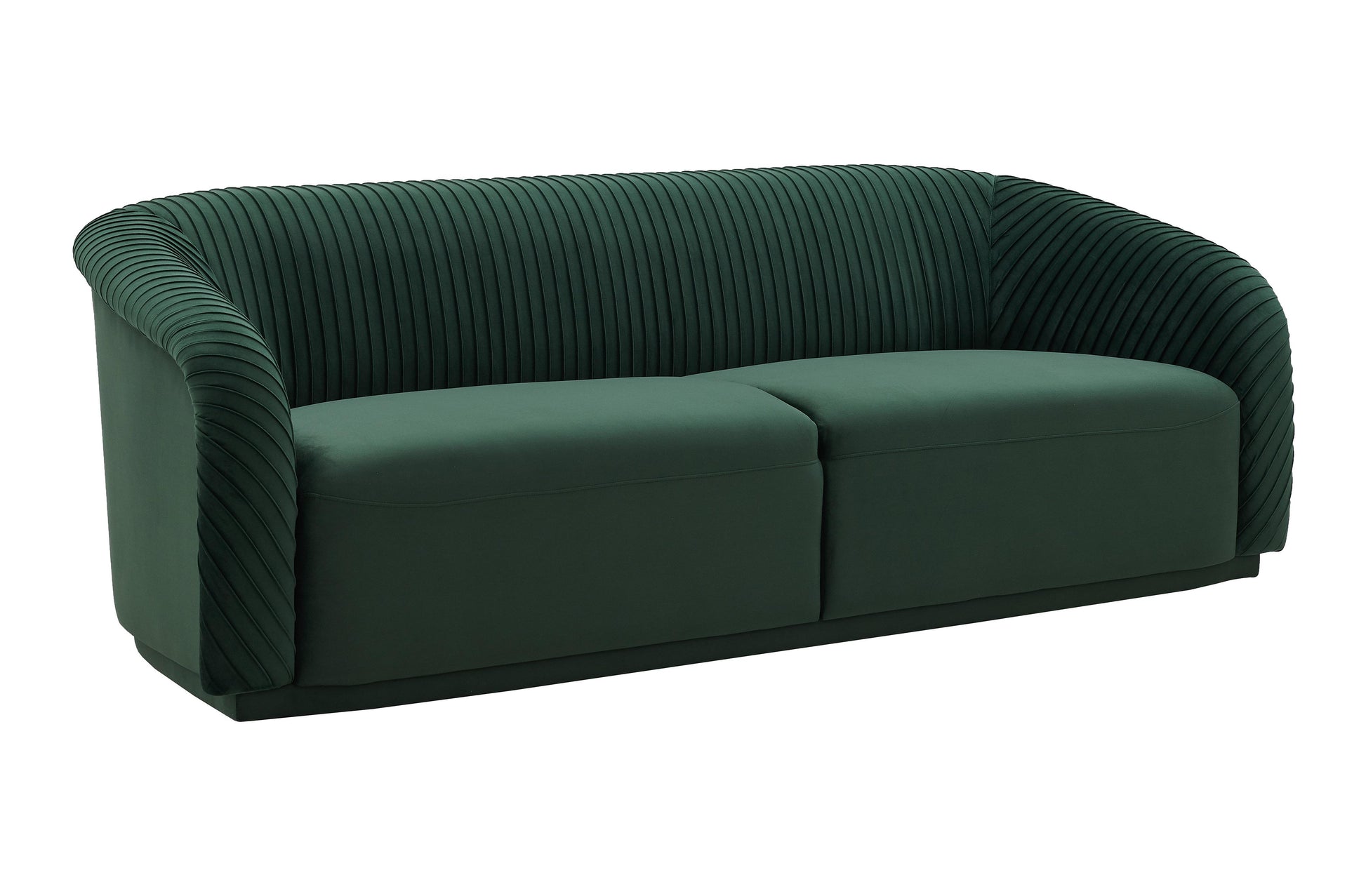 Yara 90 6 Pleated Velvet Sofa by TOV S6456