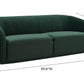 Yara 90 6 Pleated Velvet Sofa by TOV S6456