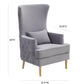 Alina Tall Tufted Back Chair by TOV S6478