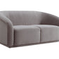 Yara 70 Pleated Velvet Loveseat by TOV S6484
