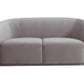 Yara 70 Pleated Velvet Loveseat by TOV S6484