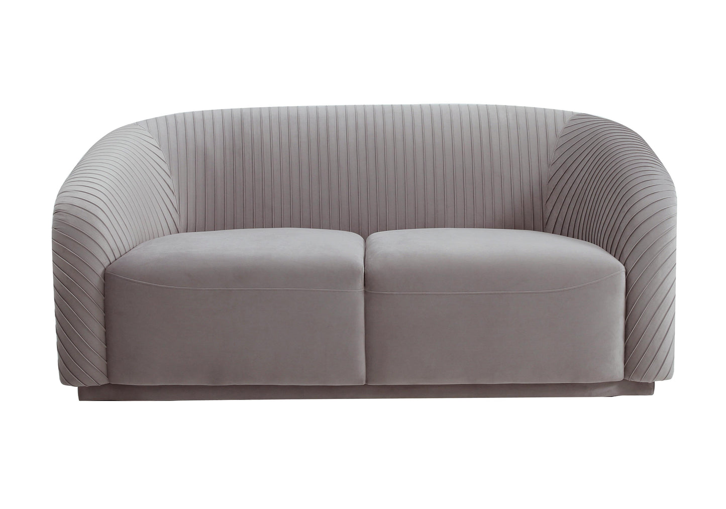 Yara 70 Pleated Velvet Loveseat by TOV S6484