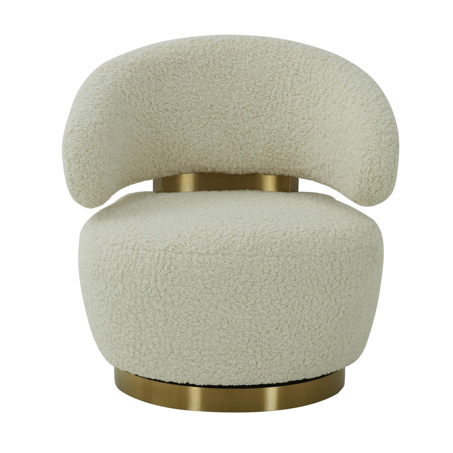 Austin Performance Fabric Swivel Accent Chair Beige by Tov Furniture