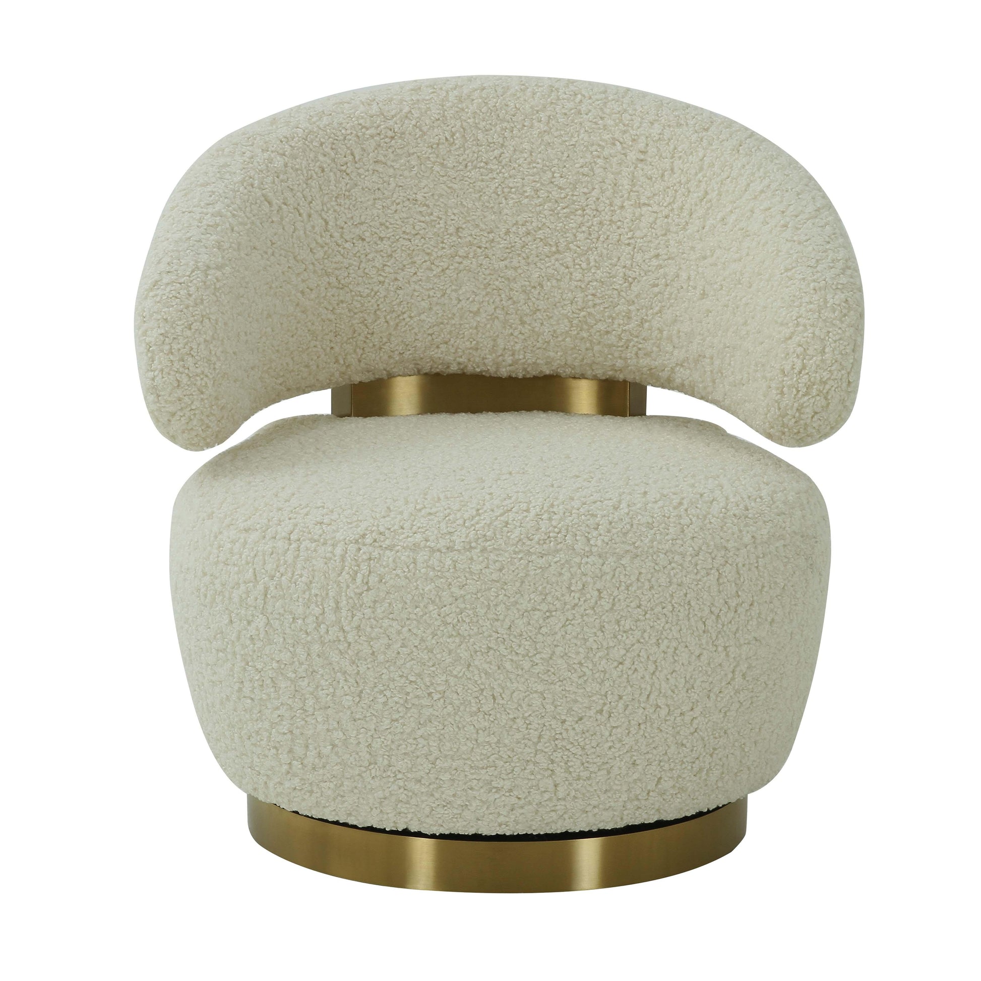 Austin Performance Fabric Swivel Accent Chair Beige by Tov Furniture