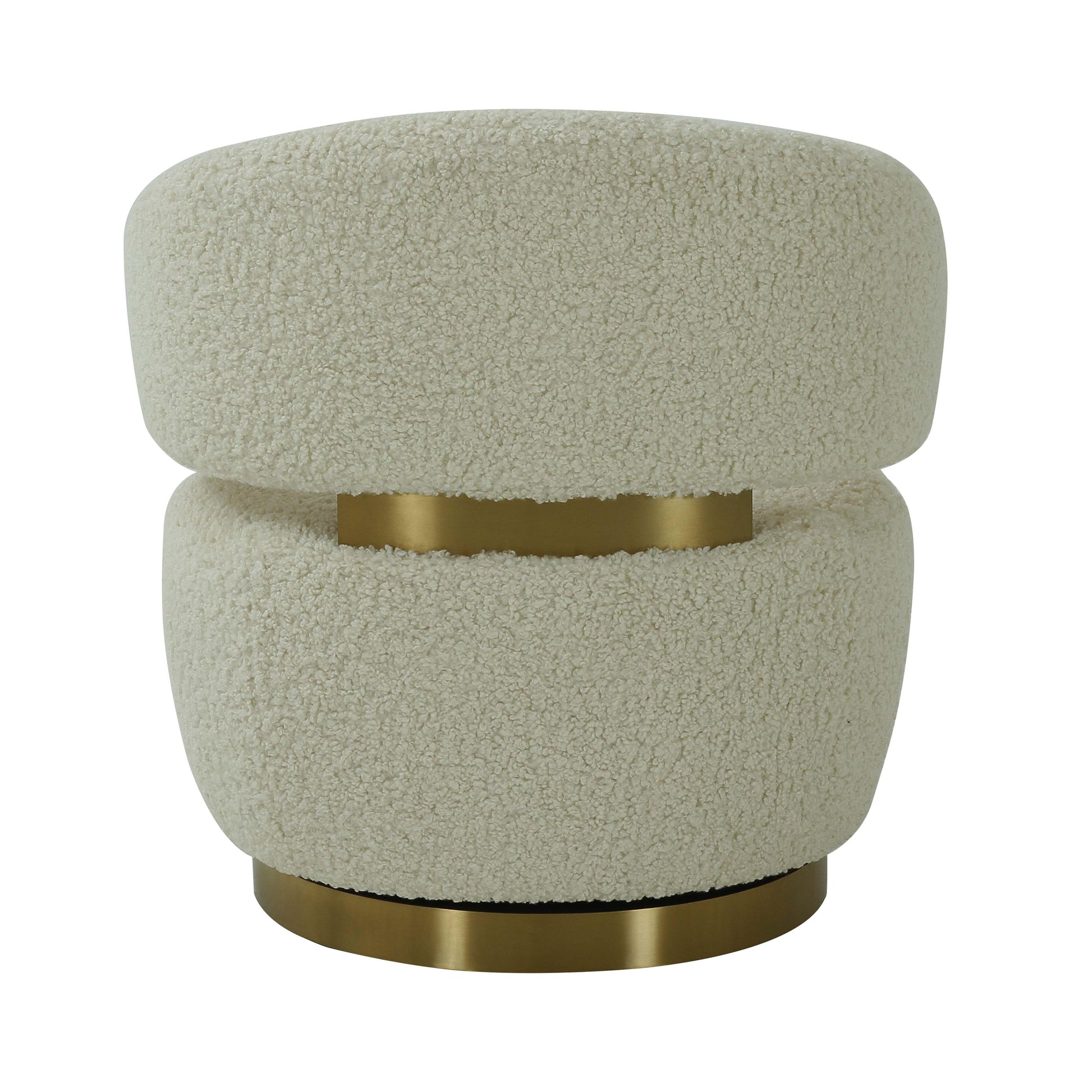Austin Performance Fabric Swivel Accent Chair Beige by Tov Furniture