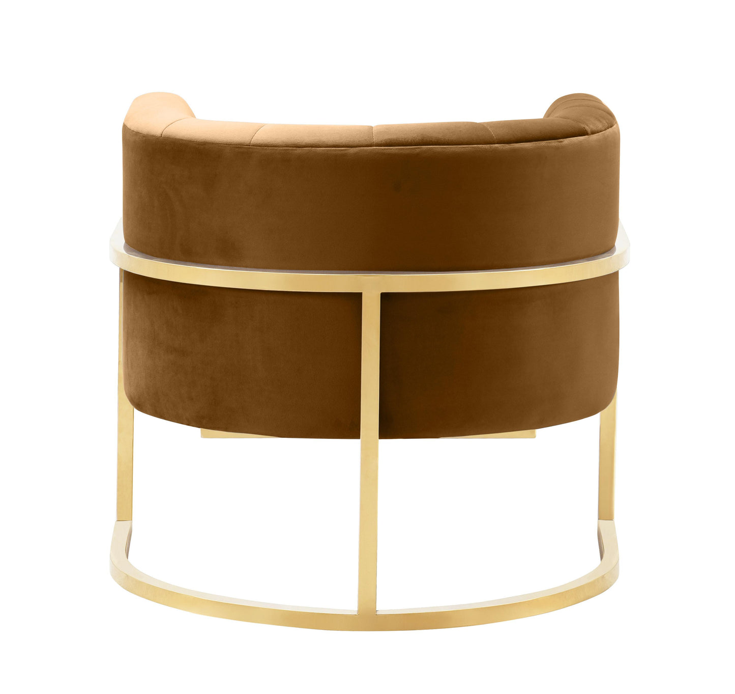 Magnolia Velvet Accent Chair With Gold Base by TOV A144