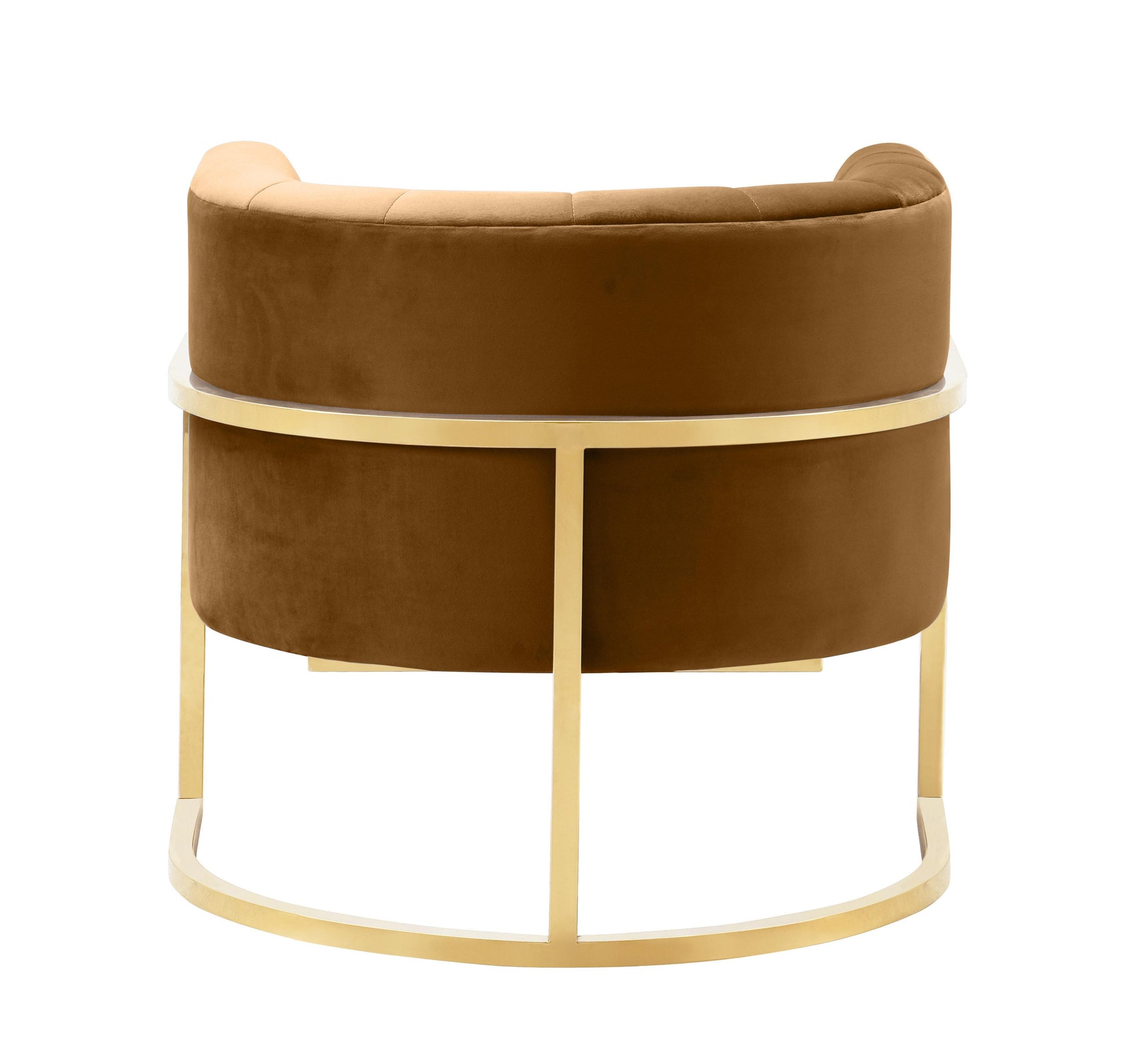 Magnolia Velvet Accent Chair With Gold Base by TOV S68190