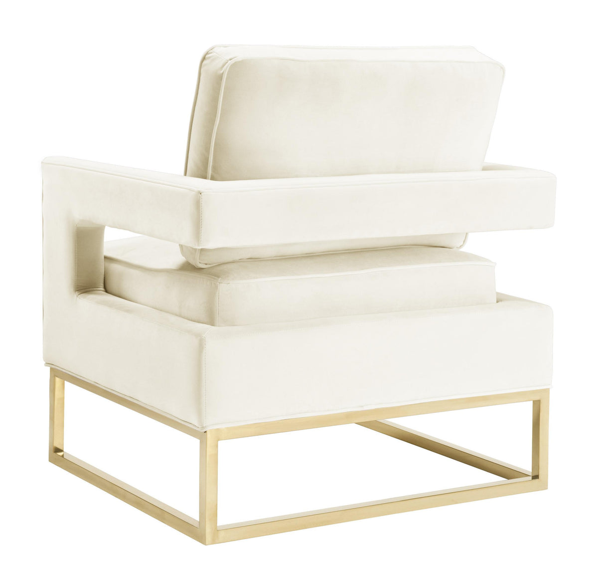 Avery Cream Performance Velvet Accent Chair by TOV Furniture – photo 5 of 7