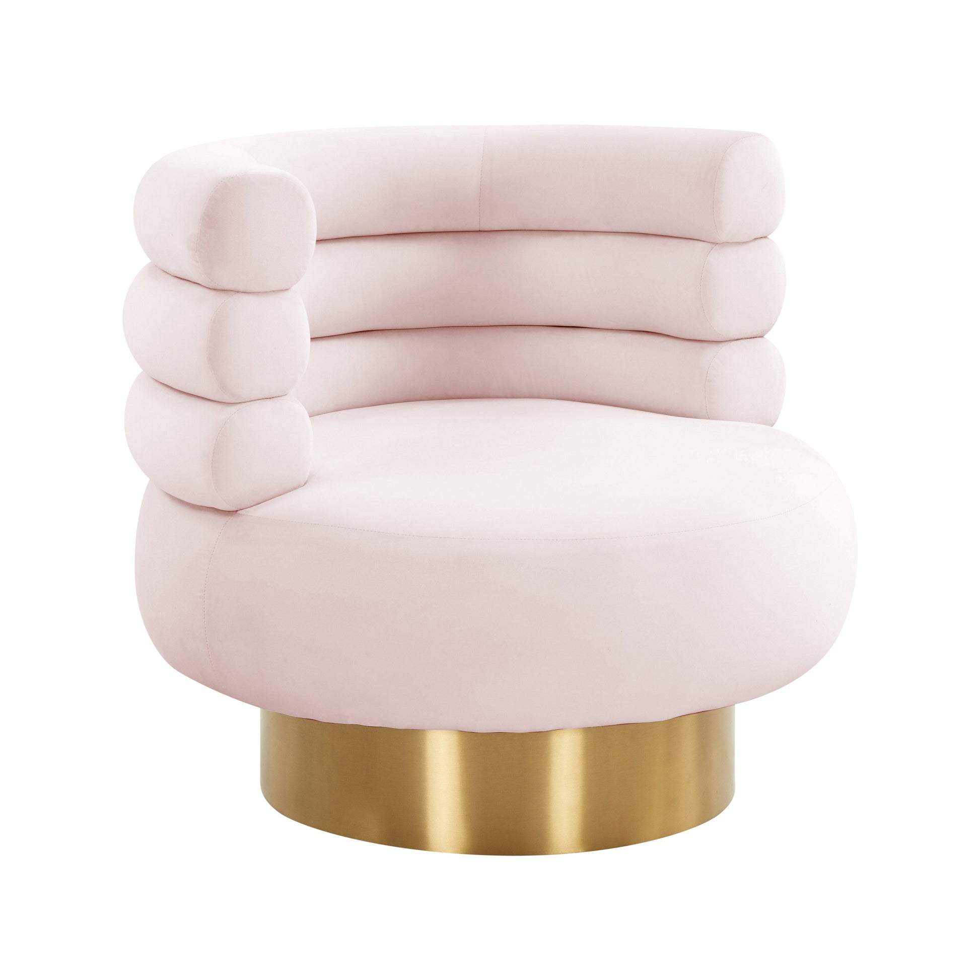 Naomi Velvet Swivel Chair by TOV S68237