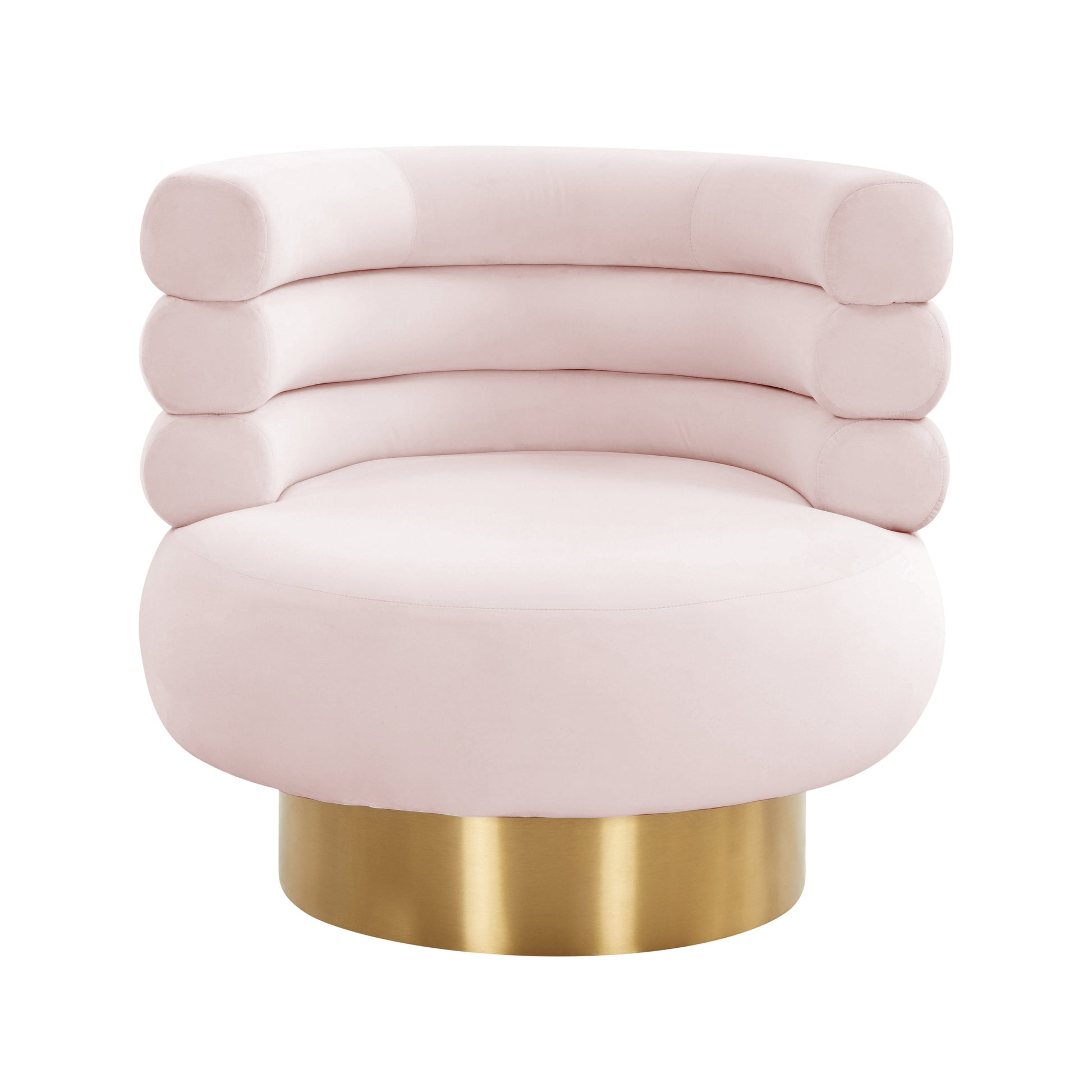 Naomi Velvet Swivel Chair by TOV S68236