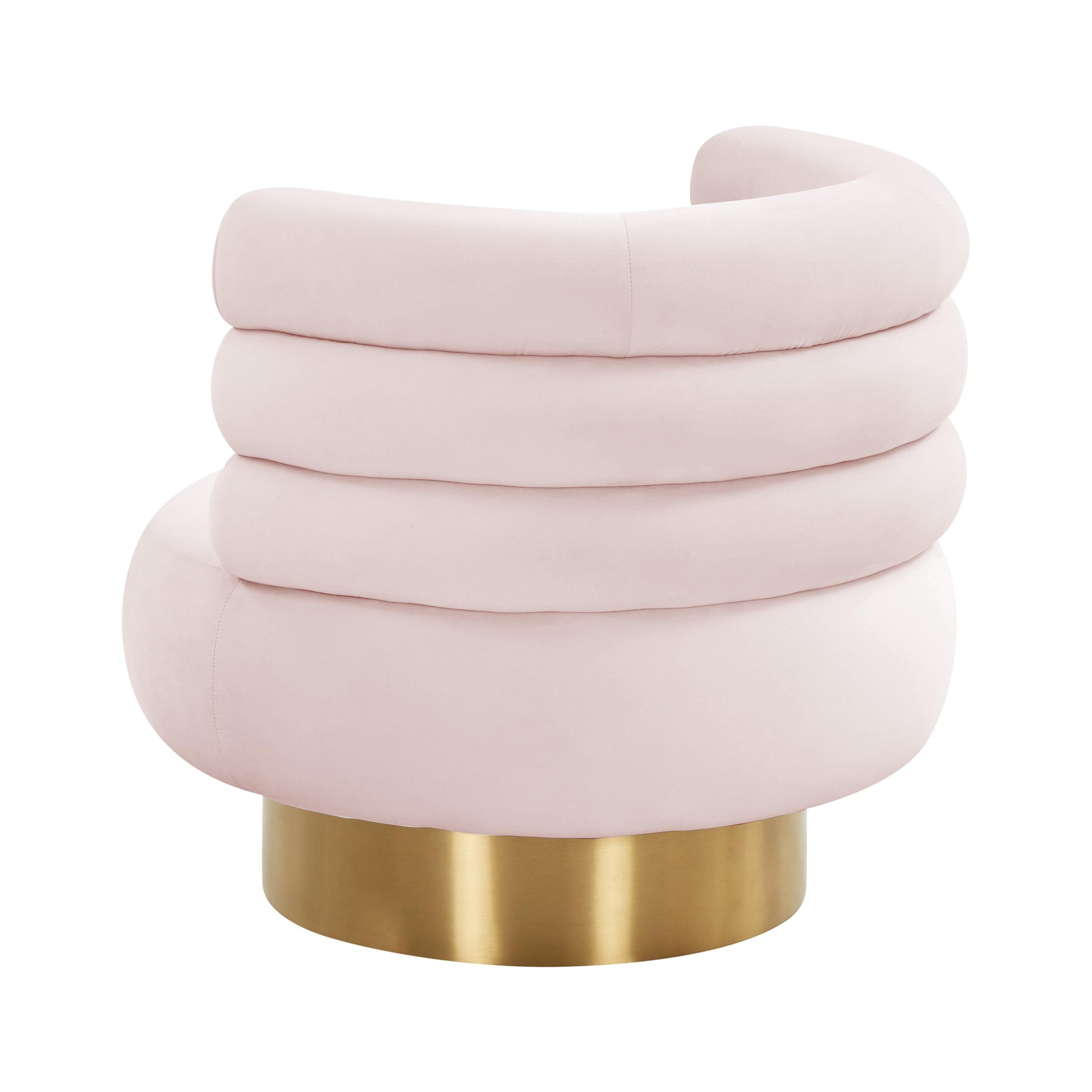 Naomi Velvet Swivel Chair by TOV S68237